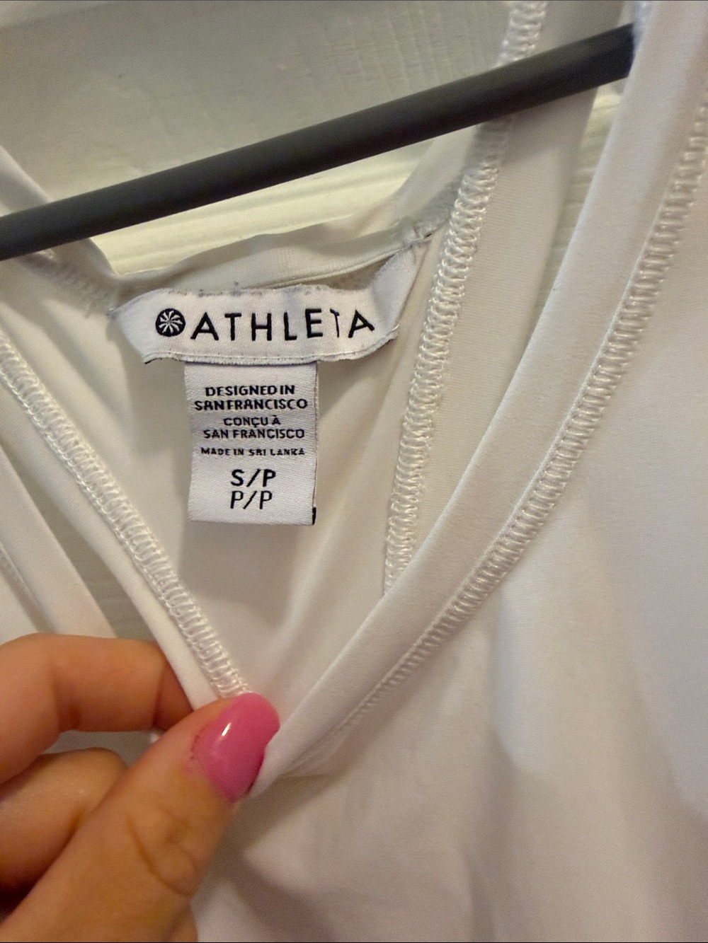 Athleta White Racerback Tank - Picture 2 of 3